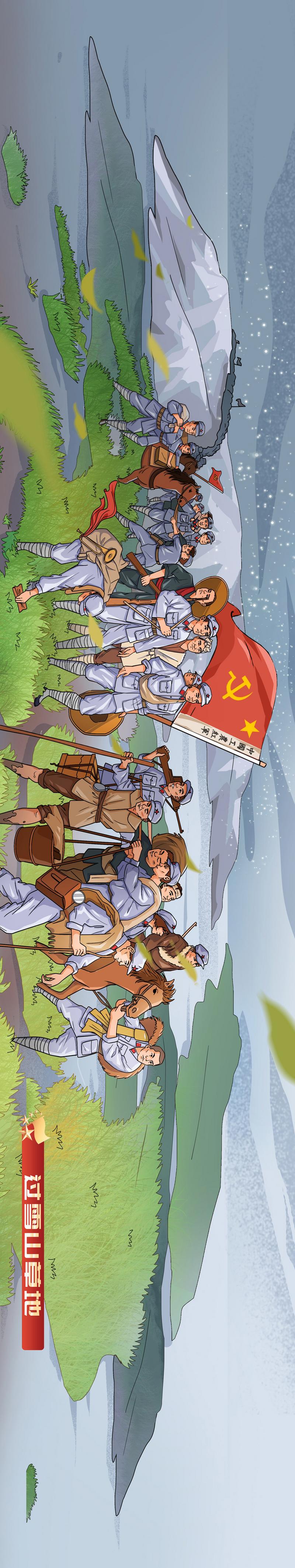 百年党史插画图片